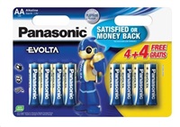 PANASONIC Alkalické baterie - EVOLTA Platinum AA 1,5V 8ks 00236445