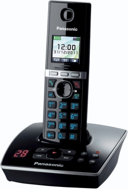 Panasonic - digitálny bezdrôtový telefón s farebným TFT displejom, dig. záznamník cca. 15 minút, zoznam 200 KX-TG8061FXB