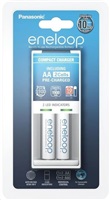 PANASONIC eneloop Nabíječka Compact Charger 2x AA/AAA (včetně 2xAA 1900mAh) doba nabíjení +/- 8-10h K-KJ50MCC20E