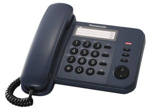 Panasonic KX-TS520FXC - jednolinkový telefon, modrý 5025232484614