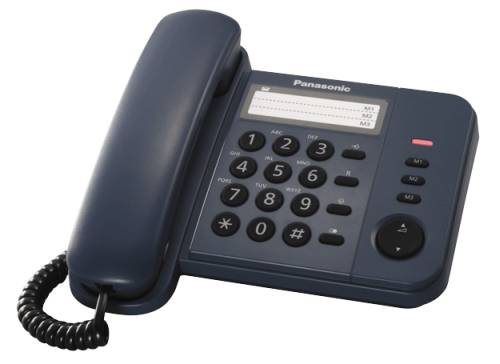 Panasonic KX-TS520FXC jednolinkovy telefon / Modrý KX-TS520FXW
