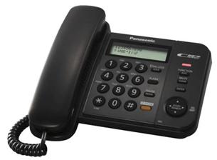 Panasonic KX-TS580FXB - jednolinkový telefon, černý 5025232484683