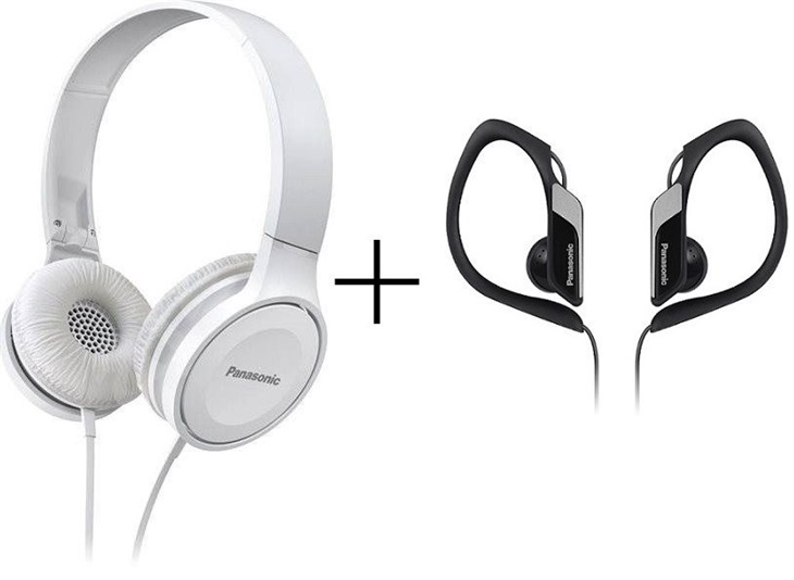 Panasonic RP-HF100E-W+dárek RP-HS34black 8595604101298