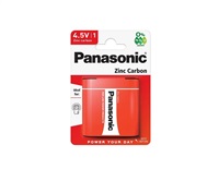 PANASONIC Zinkouhlíkové baterie - Red Zinc - blistr Plochá 4,5V balení - 1ks