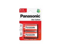 PANASONIC Zinkouhlíkové baterie Red Zinc R14RZ/2BP EU C 1,5V (Blistr 2ks)