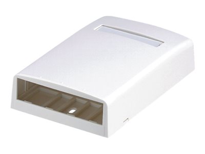 Panduit MINI-COM - Krabice k upevnění na povrch - arktická bílá - 4 porty CBX4AW-AY