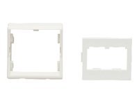 Panduit MINI-COM - Kryt zásuvky - arktická bílá - 2 porty CFPFF2AW