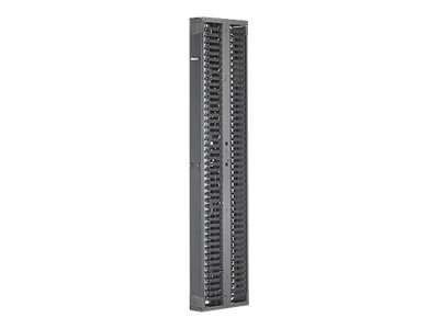 Panduit PatchRunner 2 Dual Sided Manager - Panel pro správu kabelů v regálu (vertikální) - černá - PR2VD06