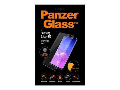 PanzerGlass Case Friendly - Ochrana obrazovky - černá, křišťálově čistá - pro Samsung Galaxy S10 7185