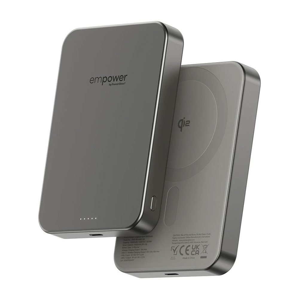 PanzerGlass EMPOWER Wireless Qi2 Powerbank 10.000 mAh - Titanium EM77942