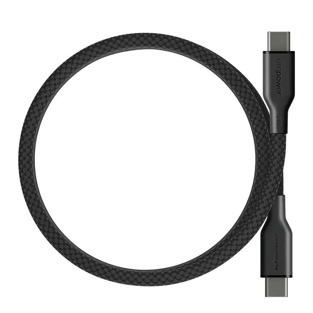PanzerGlass kábel EMPOWER Magnetic USB-C to USB-C 1.5m 240W - Black EM68208