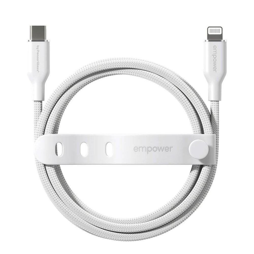 PanzerGlass kábel EMPOWER Racing USB-C/Lightning 1.2m - White EM41725