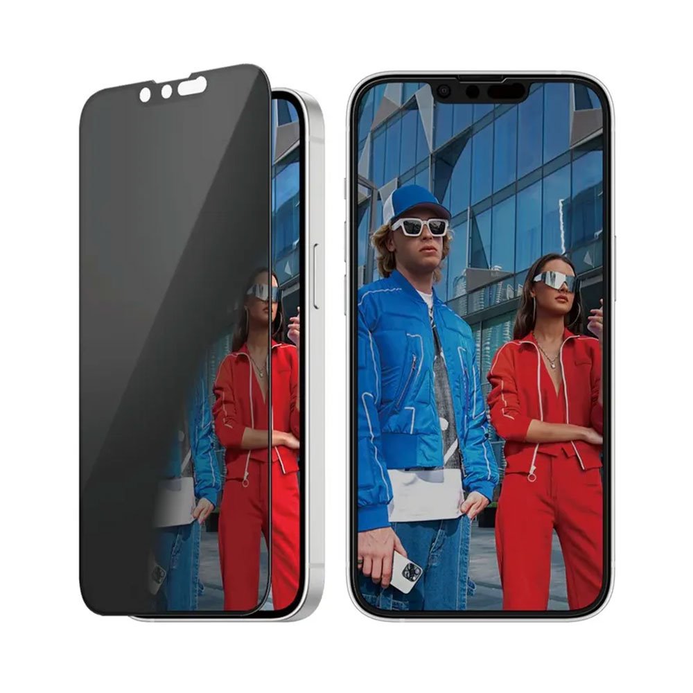 PanzerGlass ochranné sklo UWF Privacy pre iPhone 16e/14/13/13 Pro - Black Frame PGBPUWFG29845