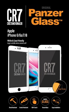 PanzerGlass Original - CR7 Cristiano Ronaldo - ochrana obrazovky - černá - pro Apple iPhone 6, 6s, 7 9012