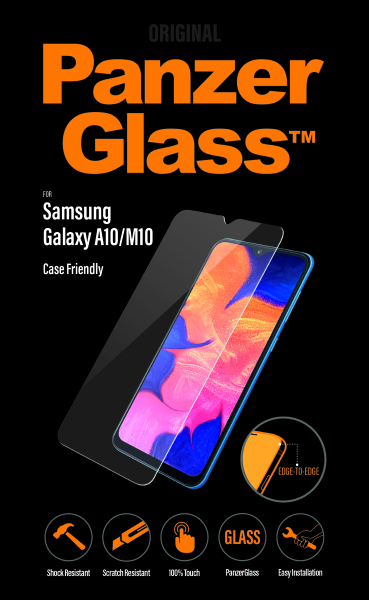 PanzerGlass - Tvrdené sklo Case Friendly pre Samsung Galaxy A10/M10/A10s, číra 5711724071836