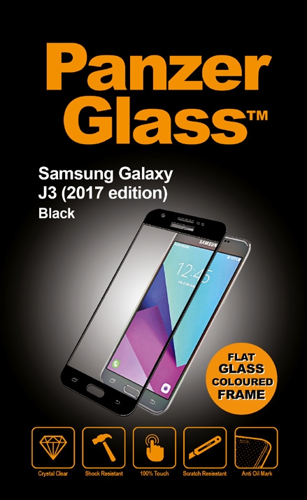 PanzerGlass - Tvrdené sklo pre Samsung Galaxy J3 2017, čierna 7130