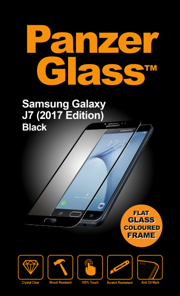 PanzerGlass - Tvrdené sklo pre Samsung Galaxy J7 2017, čierna 7129