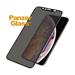 PanzerGlass - Tvrdené sklo Privacy, Case Friendly, CamSlider pre iPhone XS,X, čierna P2654