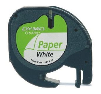 páska DYMO 59421 LetraTag White Paper Tape (12mm) S0721520/S0721500
