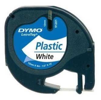 páska DYMO 59422 LetraTag White Plastic Tape (12mm) S0721660/S0721560