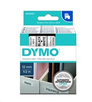Páska pro DYMO S0720530,Black/White,12mm*7m K80025W4