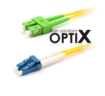 Patchcord FO duplex LC-SC/APC 9/125um SM, 0,5m, OS2, 1.8mm 0784