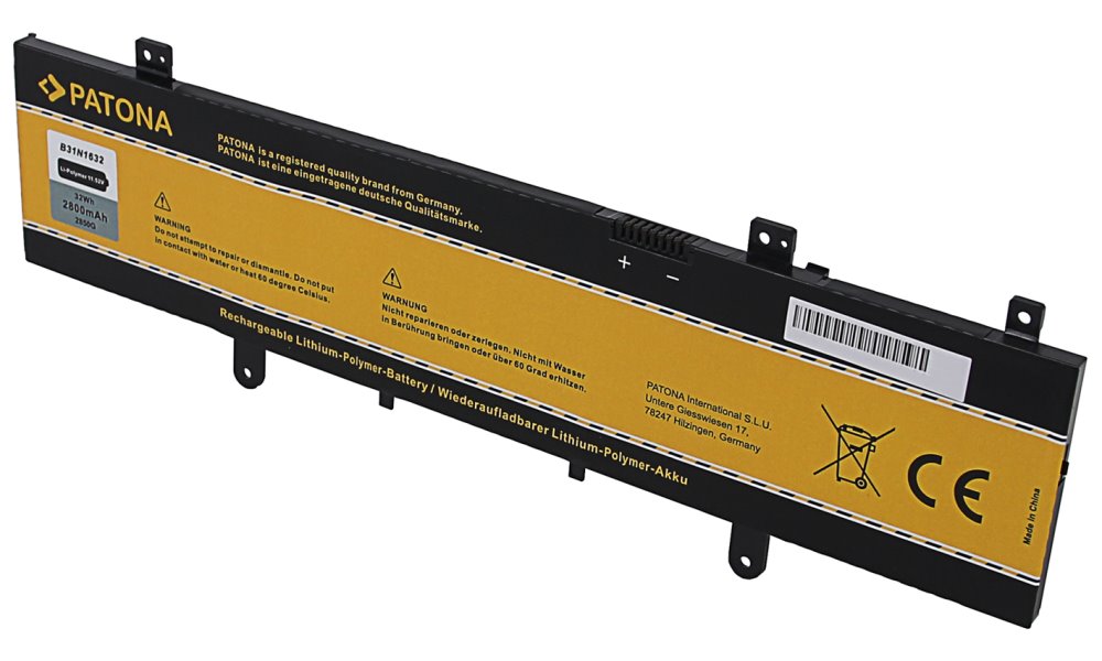 PATONA baterie pro ASUS VivoBook 14 X405 2800mAh Li-Pol 11,52V B31N1632 PT2850