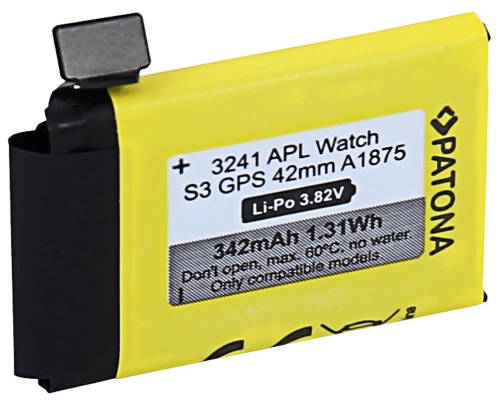 PATONA baterie pro chytré hodinky Apple Watch 3 GPS 342mAh A1875 42mm PT3241