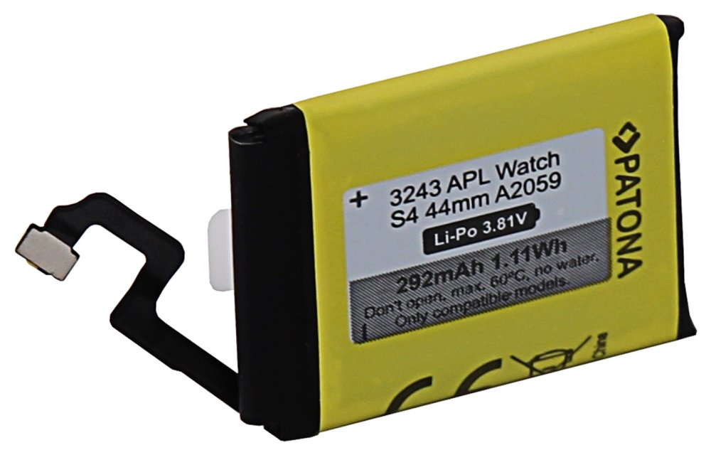 PATONA baterie pro chytré hodinky Apple Watch 4 292mAh A2059 44mm PT3243