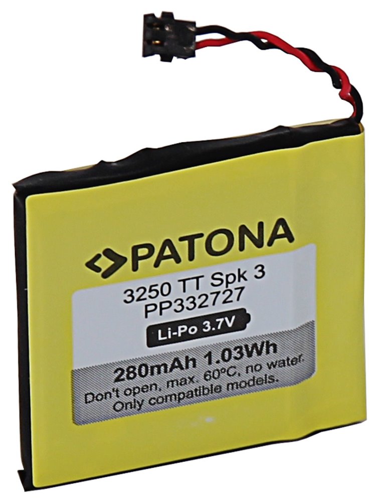 PATONA baterie pro chytré hodinky TomTom Spark 3 280mAh P332727 PT3250