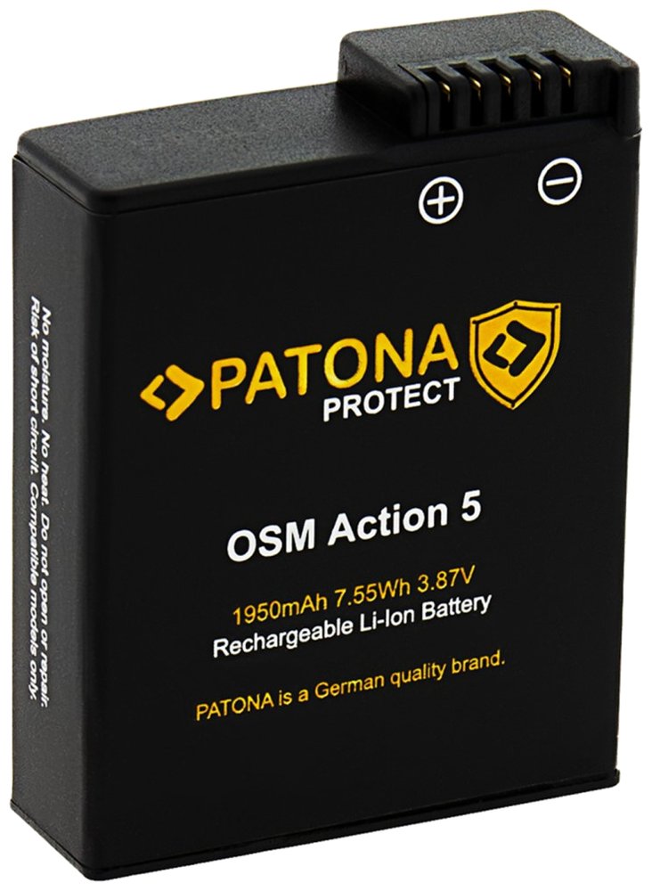 PATONA baterie pro digitální kameru DJI Osmo Action 3 /4 /5 1950mAh Li-Ion 3,87V BCX202 PROTECT PT42425