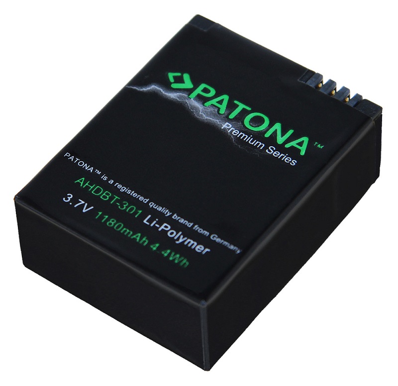 PATONA baterie pro digitální kameru GoPro AHDBT-201 1180mAh Li-Pol Premium PT1202
