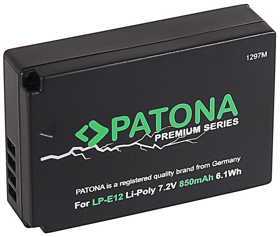 PATONA baterie pro foto Canon LP-E12 850mAh Li-Ion PREMIUM PT1297
