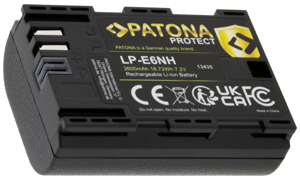 PATONA baterie pro foto Canon LP-E6NH 2250mAh Li-Ion Protect EOS R5/R6 PT13435