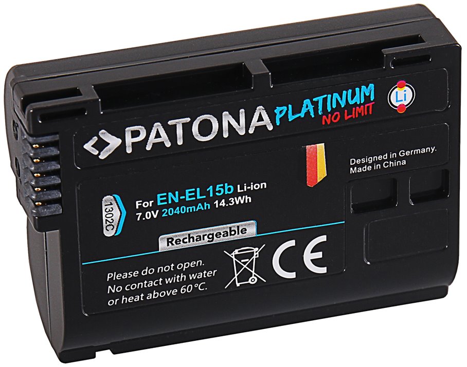 PATONA baterie pro foto Nikon EN-EL15B 2040mAh Li-Ion Platinum PT1302