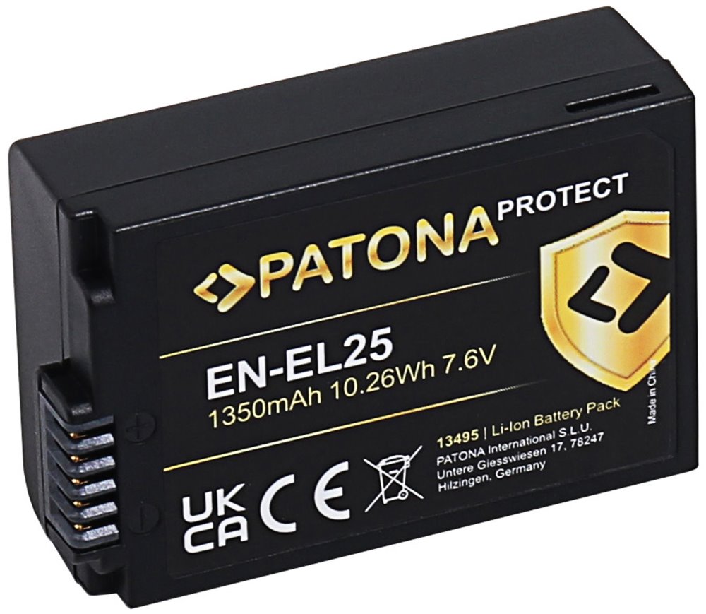 PATONA baterie pro foto Nikon EN-EL25 1350mAh Li-Ion Protect Z50 / Z fc / Z30 PT13495