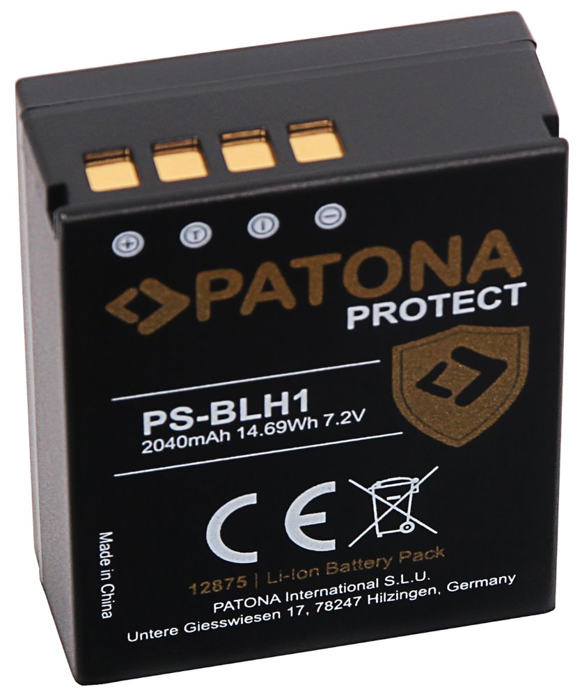 PATONA baterie pro foto Olympus BLH-1 2040mAh Li-Ion Protect PT12875
