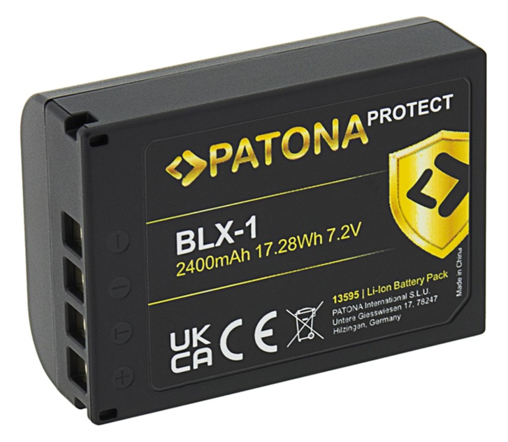 PATONA baterie pro foto Olympus BLX-1 2250mAh Li-Ion Protect OM-1 PT13595