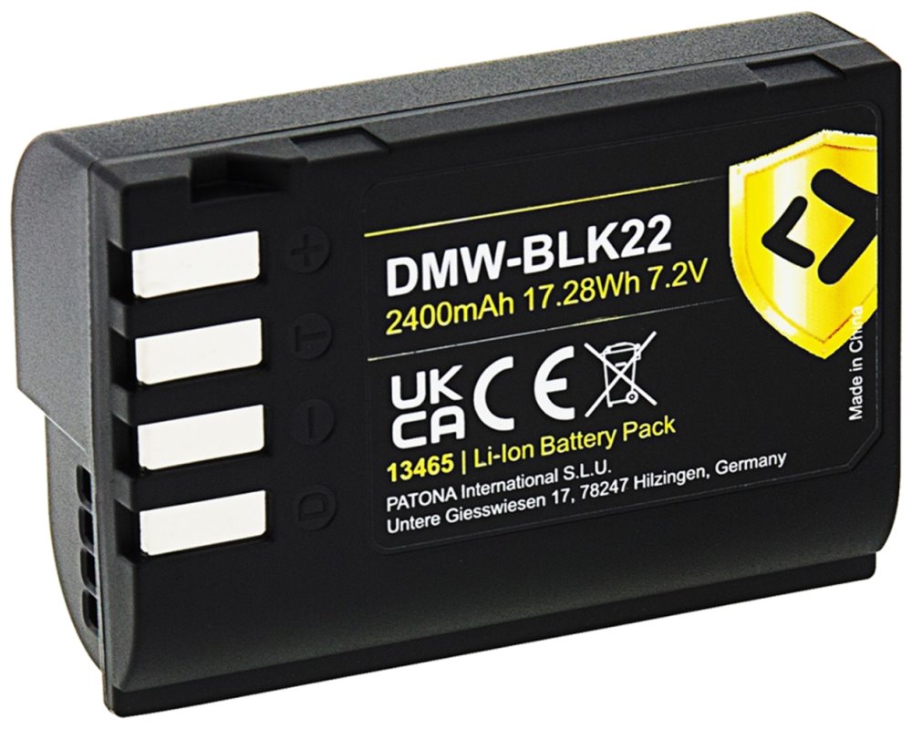 PATONA baterie pro foto Panasonic DMW-BLK22 2250mAh Li-Ion Protect PT13465