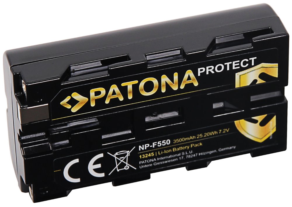 PATONA baterie pro foto Sony NP-F550 3500mAh Li-Ion 7,2V Protect PT13245