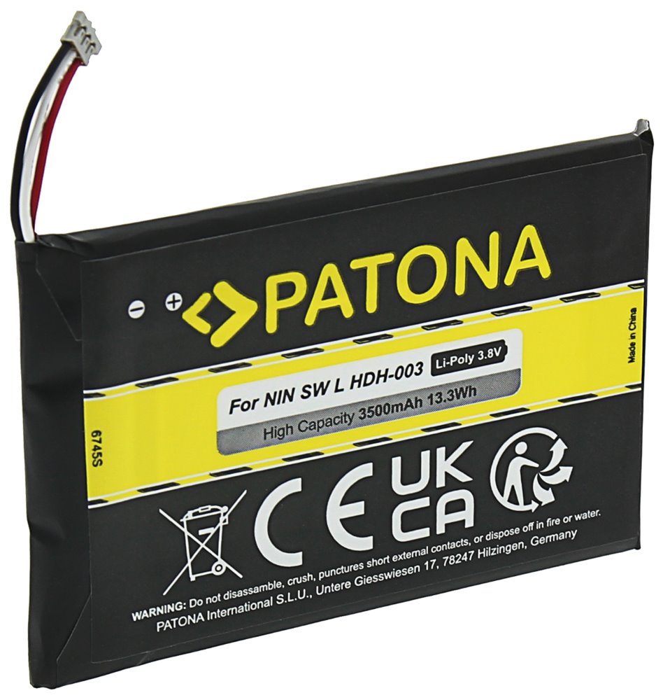 PATONA baterie pro herní konzoli Nintendo Switch Lite HDH-003 3500mAh Li-Pol 3,8V PT6745