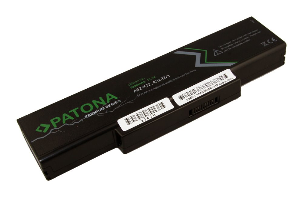 PATONA baterie pro ntb ASUS A32-K72 5200mAh Li-Ion 11,1V PREMIUM PT2342