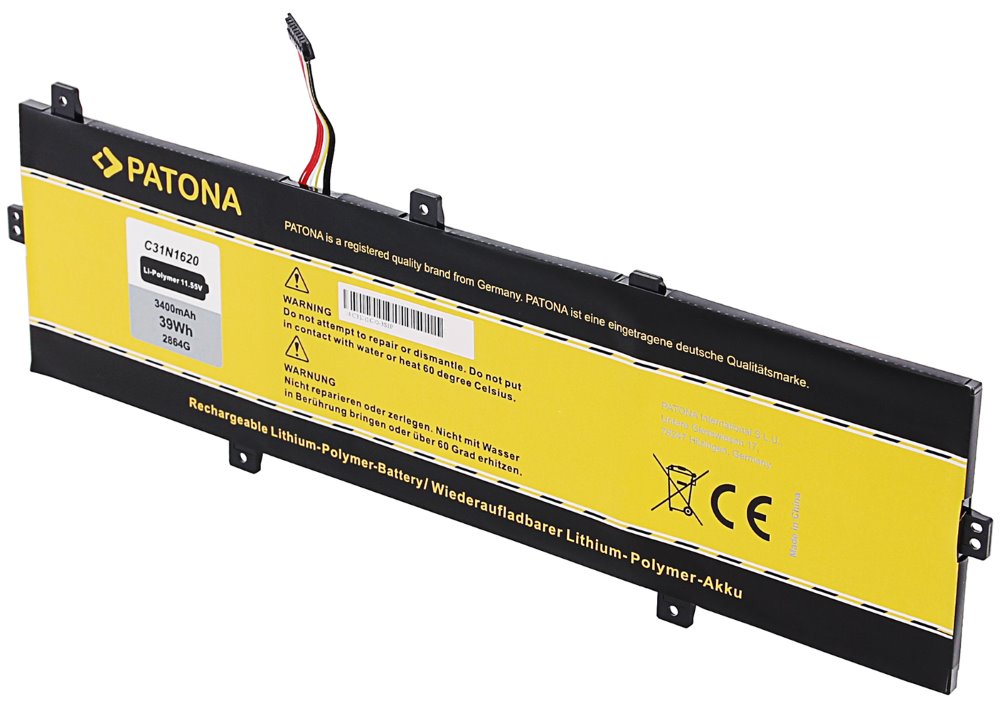 PATONA baterie pro ntb ASUS UX430 3400mAh Li-Pol 11,55V C31N1620 PT2864