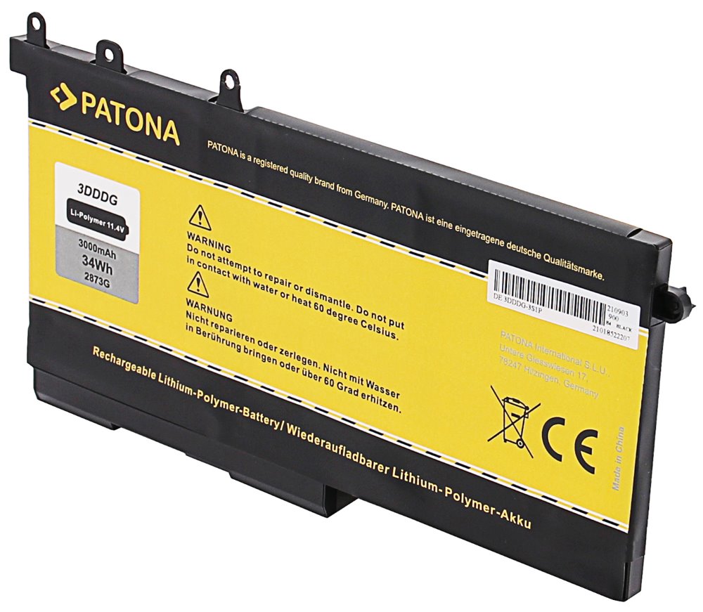 PATONA baterie pro ntb DELL E5480/E5580 3000mAh Li-Pol 11,4V GJKNX PT2873