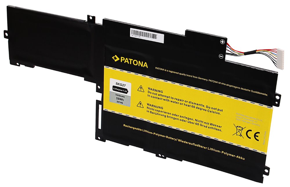 PATONA baterie pro ntb DELL Inspiron 14 7800mAh Li-Pol 7,4V P42G PT2874