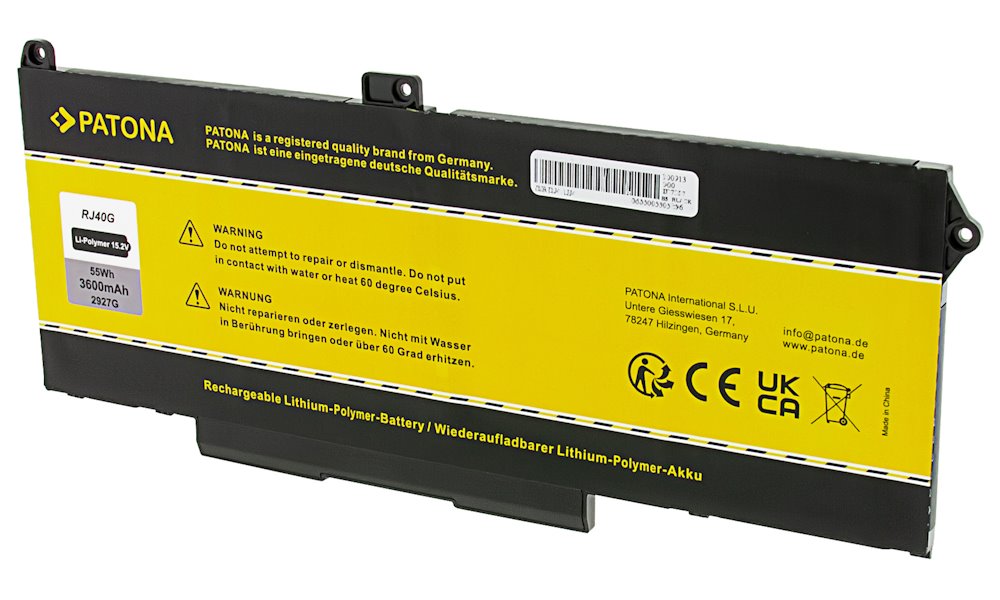 PATONA baterie pro ntb DELL Latitude 5420/5520 3600mAh Li-Pol 15,2V RJ40G PT2927