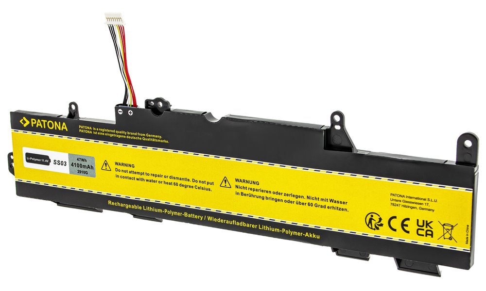 PATONA baterie pro ntb HP 840 G5/G6 4100mAh Li-Pol 11,55V SS03XL PT2910