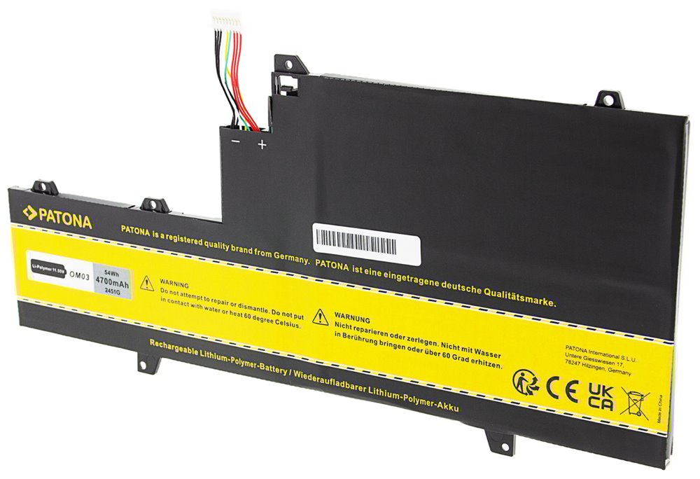 PATONA baterie pro ntb HP EliteBook x360 1030 G2 4700mAh Li-Pol 11,55V OM03XL PT2451