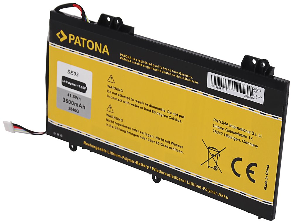 PATONA baterie pro ntb HP Pavilion 14-AL 3600mAh Li-Pol 11,55V SE03, SE03XL PT2840