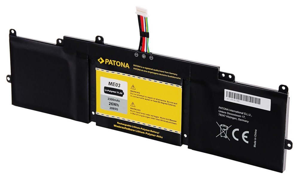 PATONA baterie pro ntb HP Stream 11/Stream 13 2300mAh Li-Pol 11,4V ME03XL PT2885